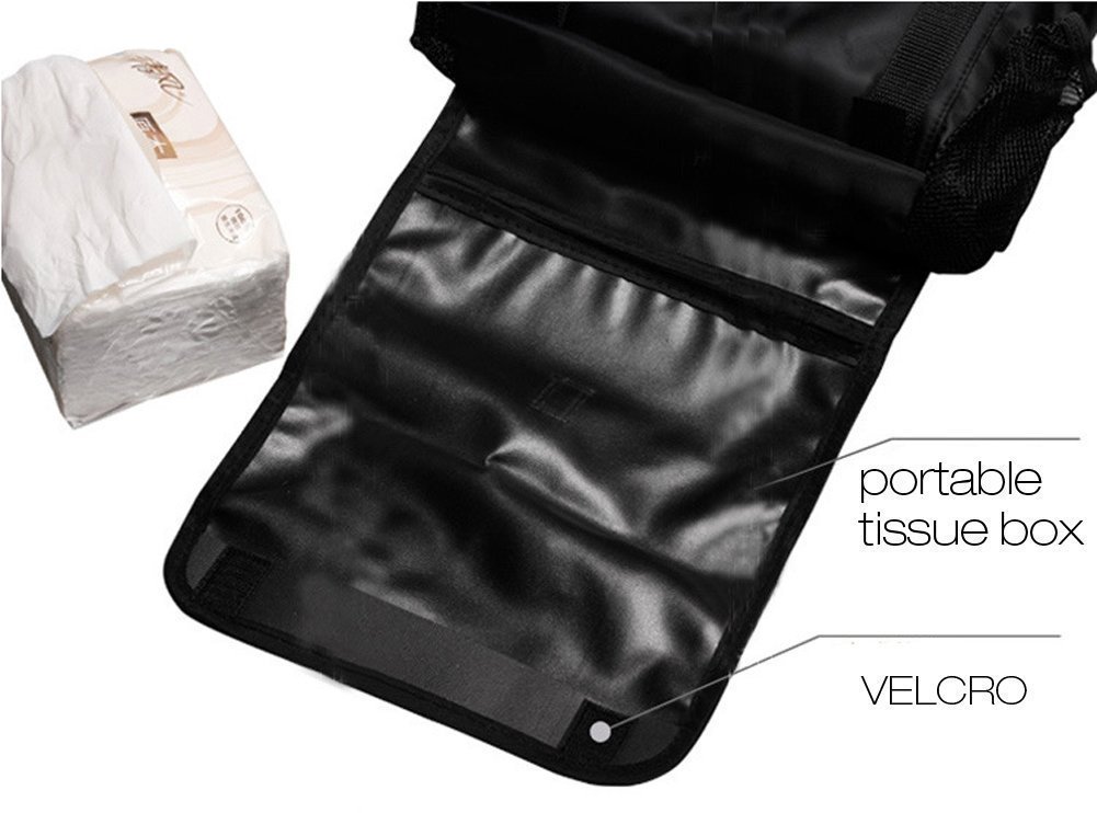 G1-Tech 2-pack Car Seat Back Organizer Baby Backseat Organizer Multi Purpose Travel Storage Bag