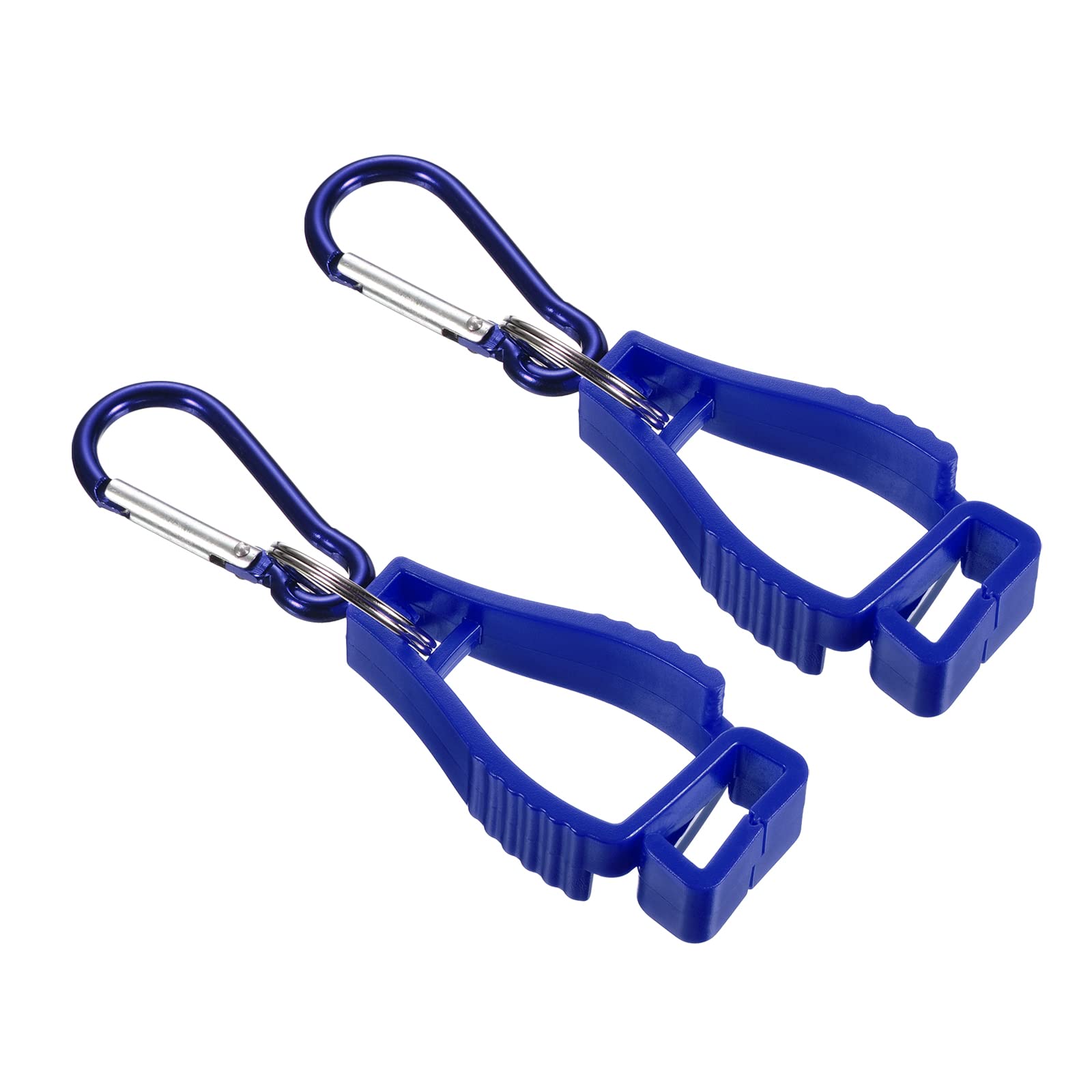 PATIKIL Glove Keeper, 2 Pack Gloves Grabber Clips Prevent Losing Hook Holder Hanger for Glasses Helmets, Blue