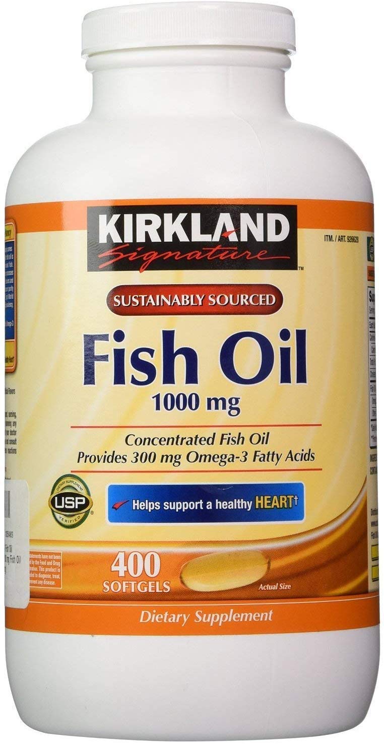 Kirkland Signature Fish Oil Concentrate with Omega-3 Fatty ...