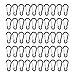100pcs Aluminum Carabiner Spring Clip Hook Keychain Buckle Pack Bulk for Camping Hiking Rv Fishing Traveling Backpack Bottle, Black