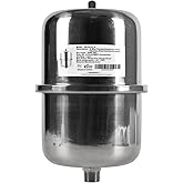 EFIELD Stainless Steel Expansion Tank (2 L), Hammer Arrestor with 1/2 Inch Threaded For Tankless Water Heater, Water Dispensi
