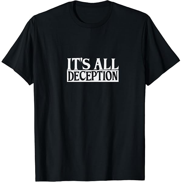 Amazon.com: DECEPTION T-Shirt : Clothing, Shoes & Jewelry