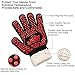 LauKingdom BBQ/Grill Gloves Heat Resistant Oven, L-XL, Black