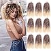 MODERN QUEEN 8 Inch Short Passion Twist Crochet Hair - 9 Bundles Marlybob Kinky Curly Hair for Black Women and Kids - Water Wave Braids
