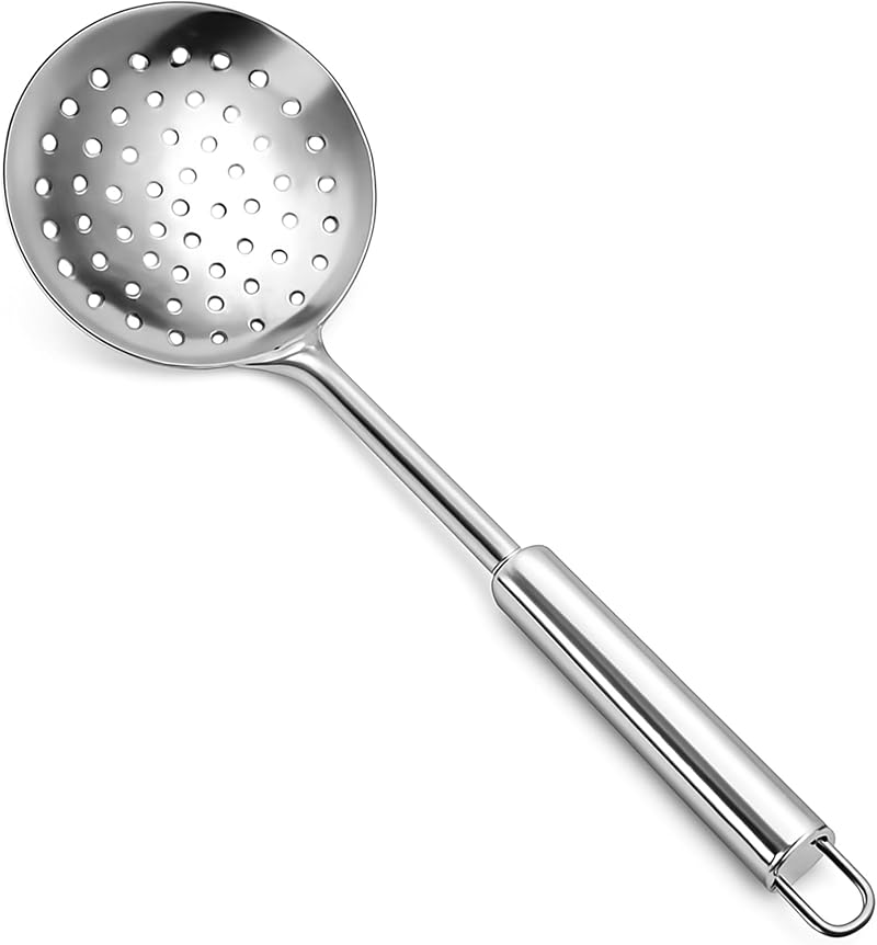 TIJAR Stainless Steel Skimmer Slotted Spoon 38cm 304 Food Grade