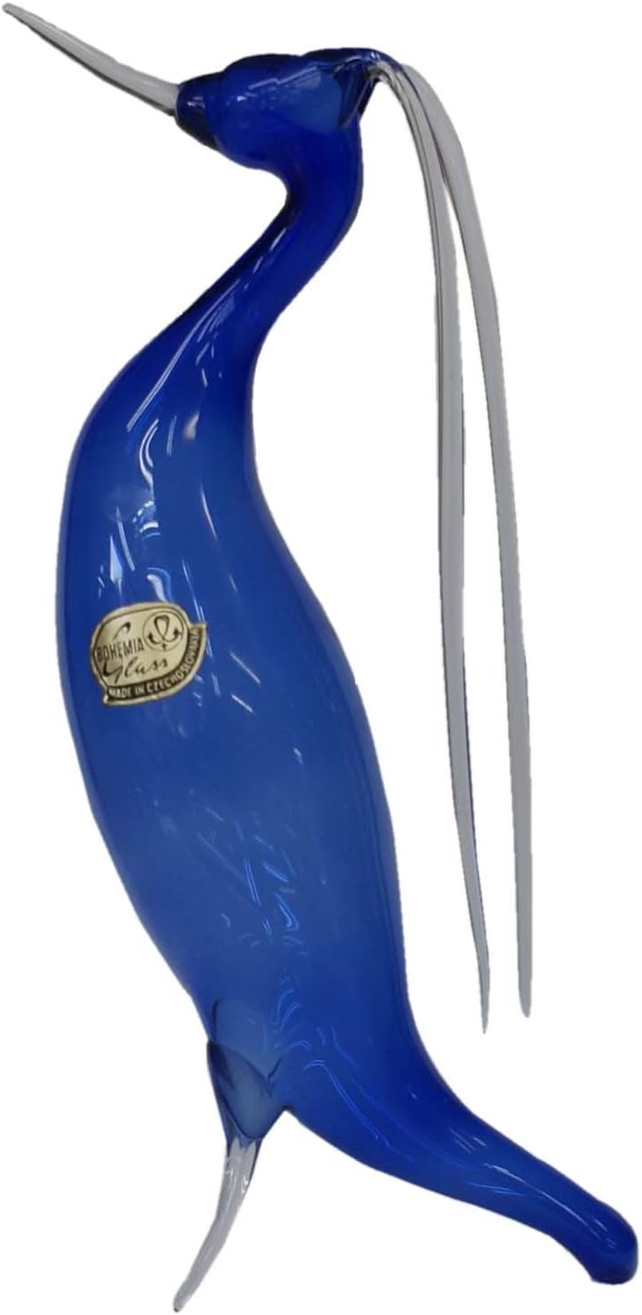 Amazon ボヘミアンガラス 鳥 ブルー オブジェ 置物 オブジェ オンライン通販