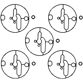 HIPA (Pack of 5) 698781 Float Bowl Gasket for 698781 Nikki Gasket Carburetor Rebuild Kit Troy-Bilt Toro Lawn Mowers