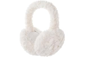 Trifabricy EarMuffs for Women Winter Faux Fur Warm Earmuffs Cute Foldable Ear Covers Cold Weather Fluffy Ear Warmers