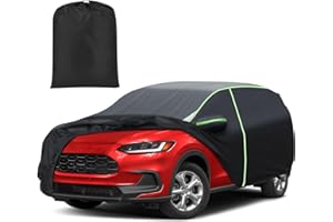 Mixsuper Liner Car Cover for Honda HR-V 1998-2026, 7 Layers Waterproof Car Cover Accessories for HRV with Zipper Door, Windproof Straps, Reflective Strips, Anti-UV, All Weather