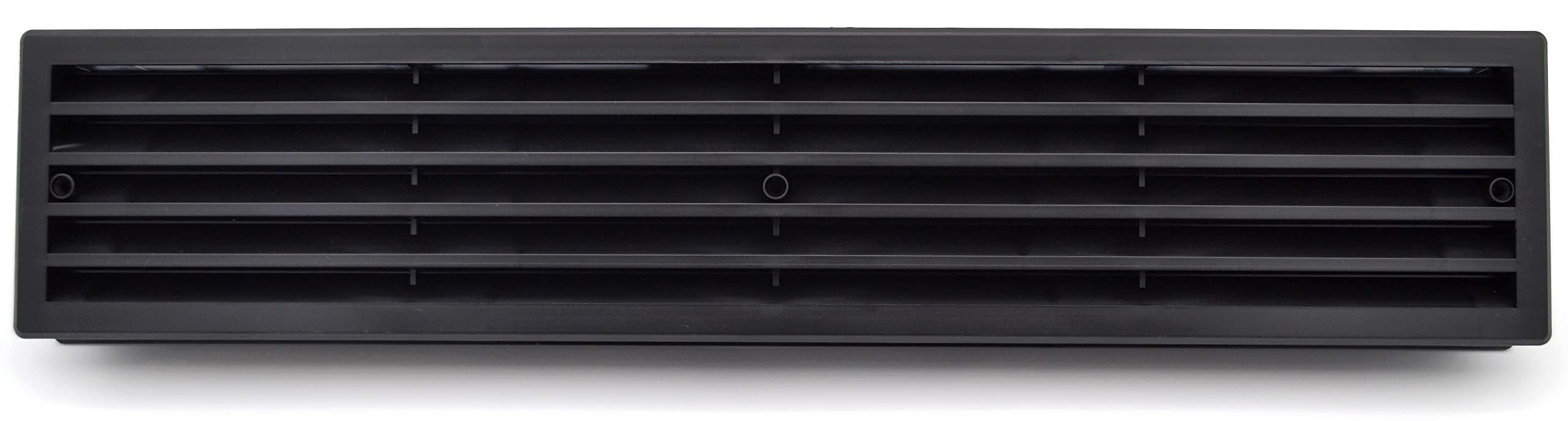 H&C VENT Black Door Ventilation Grille │ Plastic Vent Cover │ Extractor Air Vents Covers for Inside use │ Grilles For Internal Wooden, PVC, Plastic, Metal, MDF and Flush Doors │ Wall and Furniture
