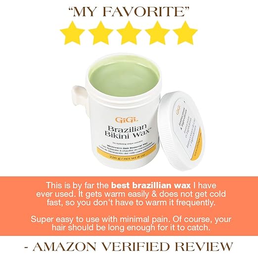 Amazon Com Gigi Brazilian Bikini Wax Microwave Formula 8 Ounce