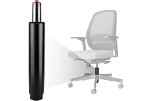 Donext Gas Lift for Office Chairs, 4.7 Inch Stroke Heavy-Duty(500LB) Gas Cylinder Replacement with 2'' Diameter Piston, Universal Size Fits Most Chairs, Highest End Class Four, Black