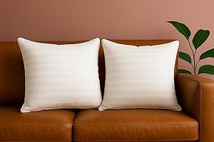 TRENDY HOME BY PEPMART TRADERS Trendy Home 24x24 Throw Pillow Insert (Set of 2, White) Bed and Couch Pillows Stuffer Hypoallergenic, Decorative Home Indoor Outdoor Sofa Pillow Filler (Machine Wash, 2 Pack)