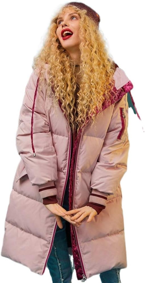 pink hooded coat
