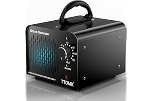 Ozone Generator, 60,000mg/h High Capacity Ozone Machine, Commercial Ozone Machine Odor Removal, Home Ozone Generator for Car, Smoke, Home, Pet, etc (Black) - by TTDMK