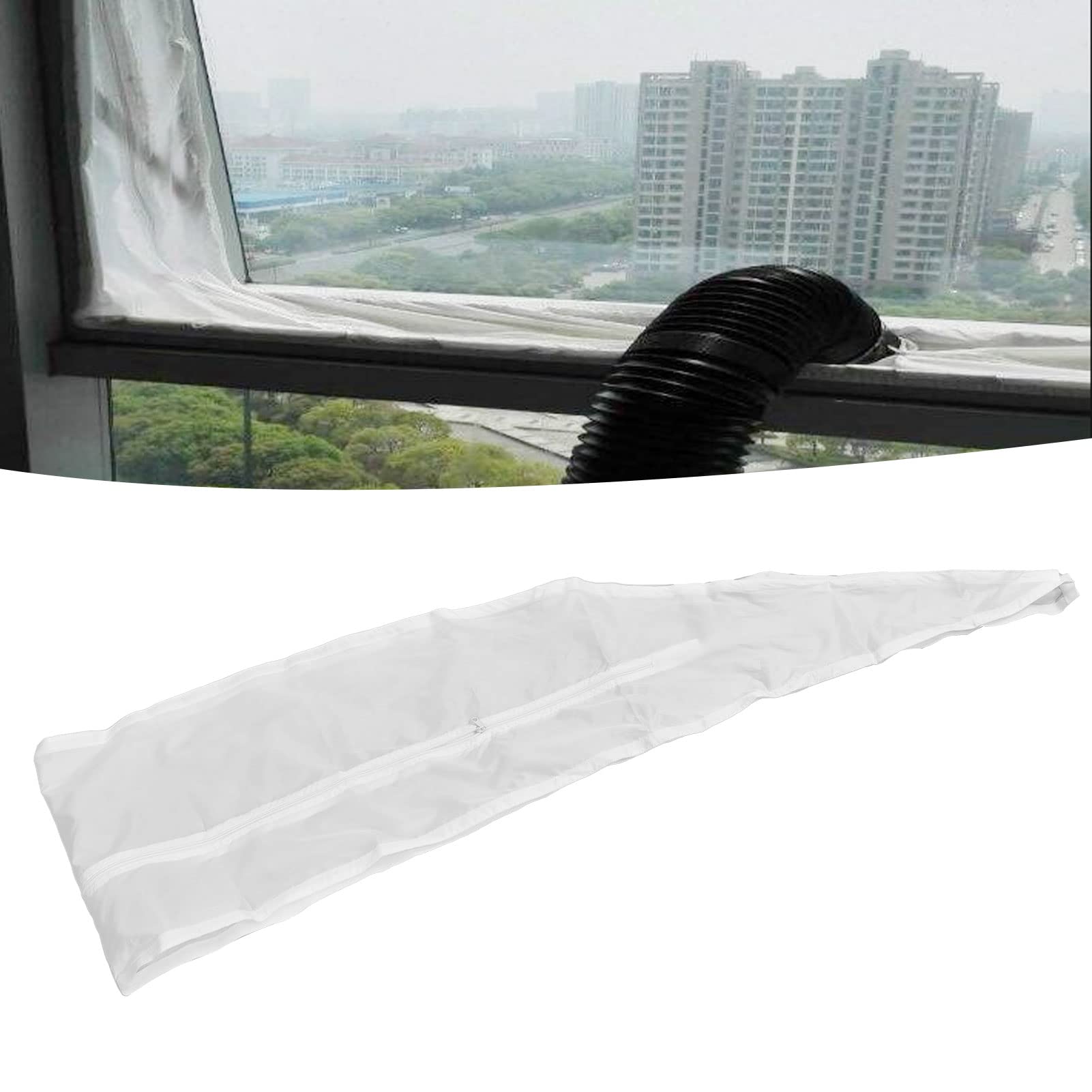 BORDSTRACT Window Sealing Cloth, Portable Mobile Air Conditioner Seal Accessories, Nylon Weatherproofing Soft Seal Baffle for All Portable Air Conditioners and Tumble Dryers(3m)