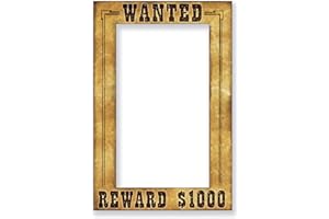 Beistle Western Wanted Photo Fun Frame