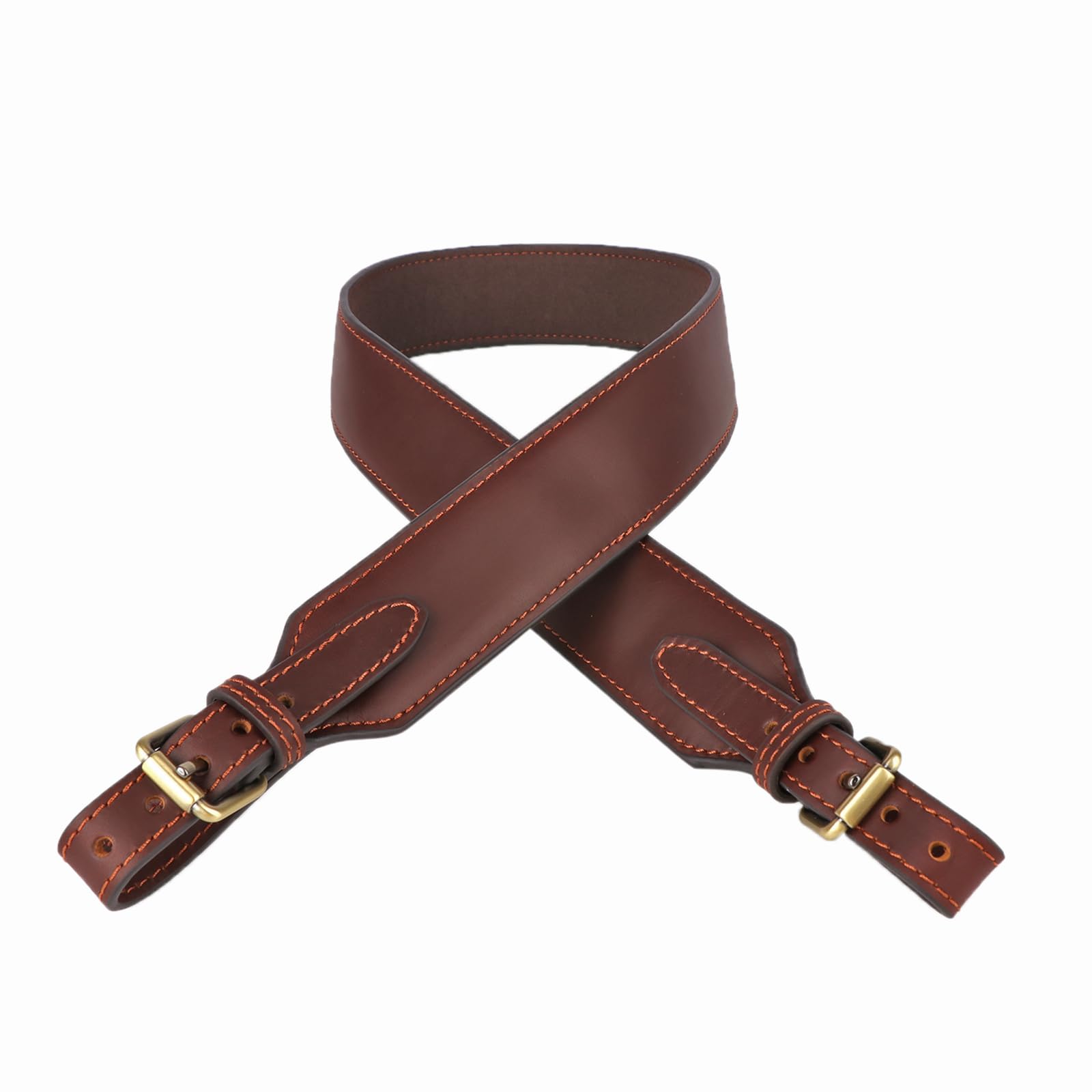 Tourbn Genuine Leather Rifle Sling Padded Shotgun Air Gun Strap for Hunting Shooting