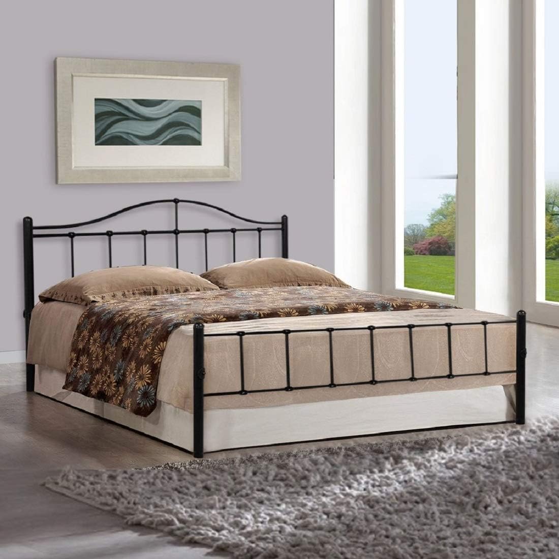 Metallika Zurich Oxford Queen Size Double Bed By FurnitureKraft