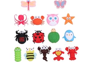 DECHOUS 15Pcs Cartoon Charging Cable Protector Animal Earphone Winder and Charger Cord Saver Anti-bite Data