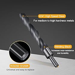 HARFINGTON 25mm Drill Bit 13mm Reduced Shank Round