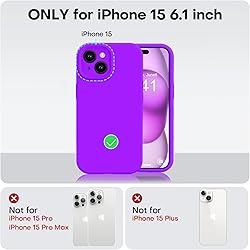 Vooii Compatible with iPhone 15 Case, Upgrade