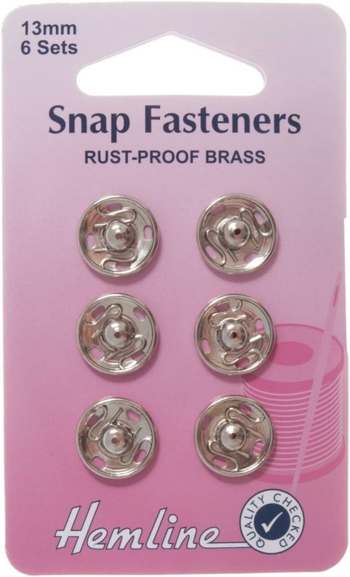 Sew On Snap Fasteners 13mm Nickel Amazon.co.uk Kitchen & Home