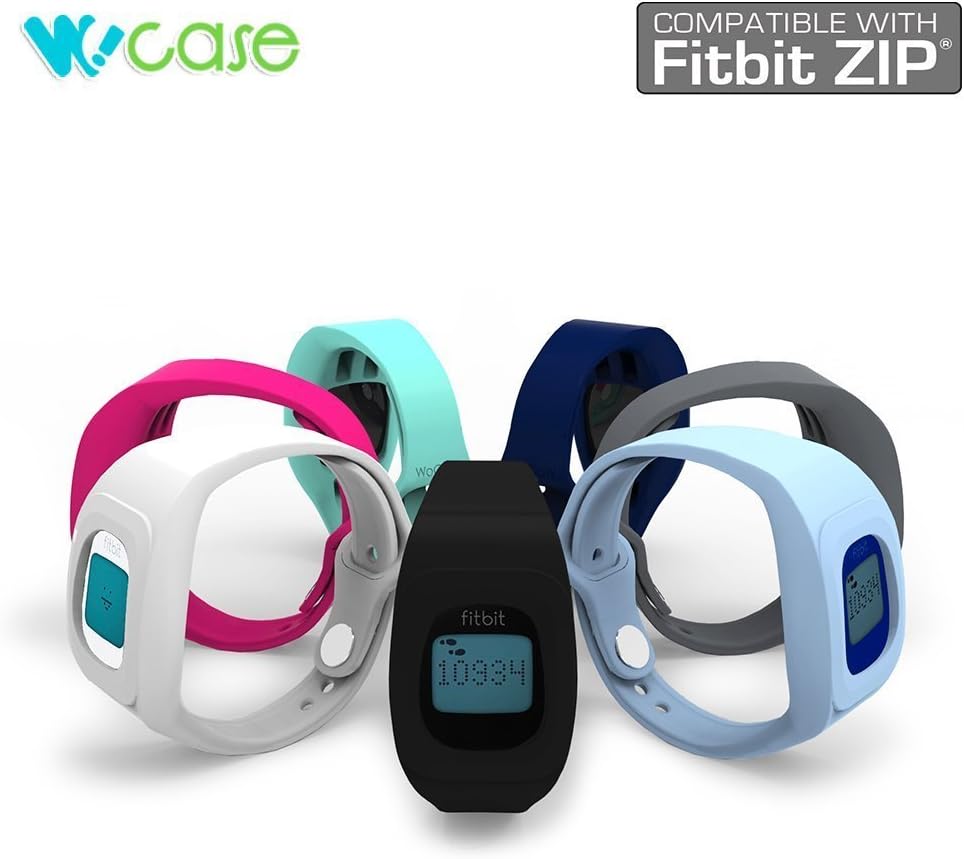 WoCase ZipBand Fitbit ZIP Accessory Wristband Bracelet (2016 Upgrade Version, Secured, Lost-Proof) for Fitbit ZIP Activity and Sleep Tracker (Turn Your Fitbit ZIP into Wearable FLEX/FORCE/CHARGE, Gift Ready Retail Package)