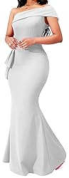 White Formal Dresses for Women Sexy Bodycon One Off