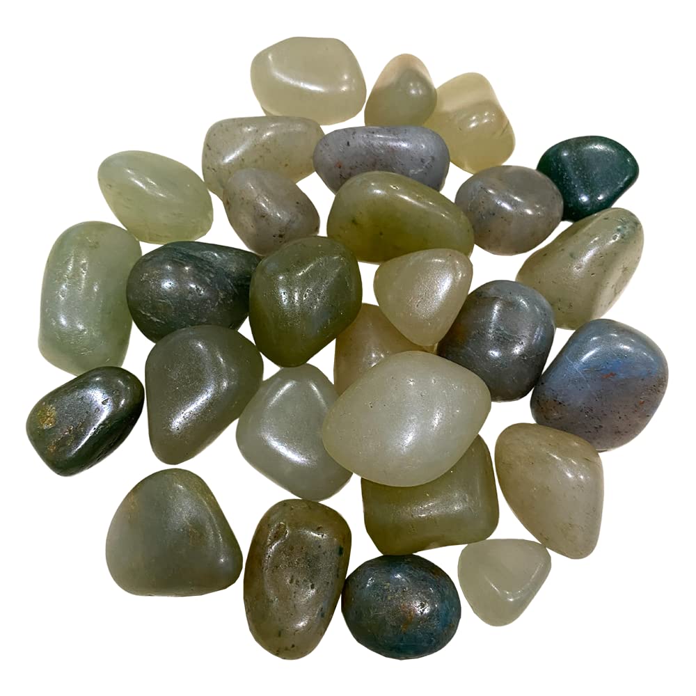 VIE Naturals Tumbled Crystals, 250g Pack, Green Aventurine