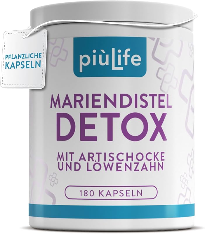 Mariendistel Artischocke Löwenzahn, Leber Komplex PiùLife – 180 Kapseln
