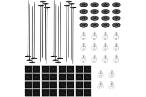 BARTOO 4 Set Car Fan Mounting Kit, Radiator Fan Zip Ties Clips Mounting Kit for Most Cars