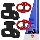 Container Chain Bridle Hooks,2-Pack with Butterfly Clamps Steel for Loading | Steel Hooks + Butterfly Clamps Secure Chains. Rust-Proof, Durable. Easy Install. For Containers, Storage, Industrial