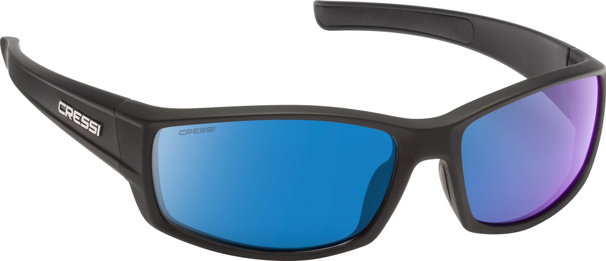 Cressi Unisex - Adult Hunter Sunglasses Sport Sunglasses Grey/Mirror Lens Blue One Size, XDB100460