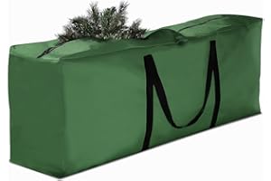 AURRAGIY Storage Bag 1 Pack,Cushion Storage Bag Fits Up to 12 ft Tall Artificial Disassembled Trees, Heavy Duty Xmas Tree Bag, Outdoor Cushion Storage Bag with Zippers and Handles 68" L X 30" W X 20"