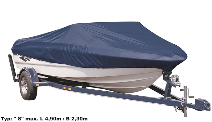 EXCOLO Winter-Plane Bootsabdeckung S max. L 4,90m / B 2,30m Plane Boot Schutz Haube Hülle in blau