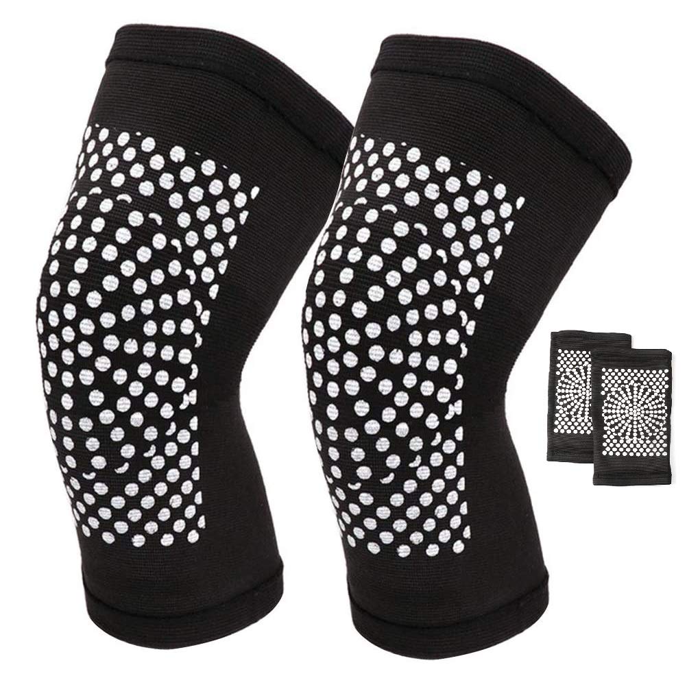 Self Heating Knee Brace, Self Heating Warm Tourmaline Belts, Magnetic Knee Pad For Men and Women, Knee Support Brace Compression Sleeve,for Joint Pain Relief, Recovery, Running, Gym, Sports, Skiing.