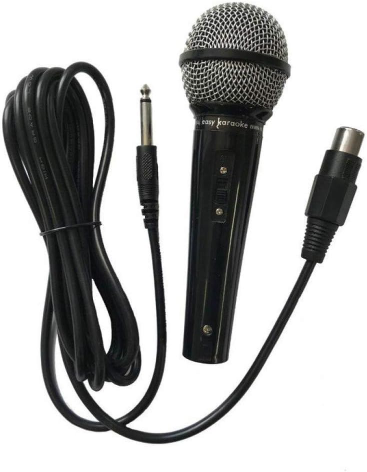 EASY KARAOKE Dynamic Karaoke Microphone For Singing, Handheld Mic, 2.8m Cable, on/off switch, Wide Frequency (100Hz to 14KHz)