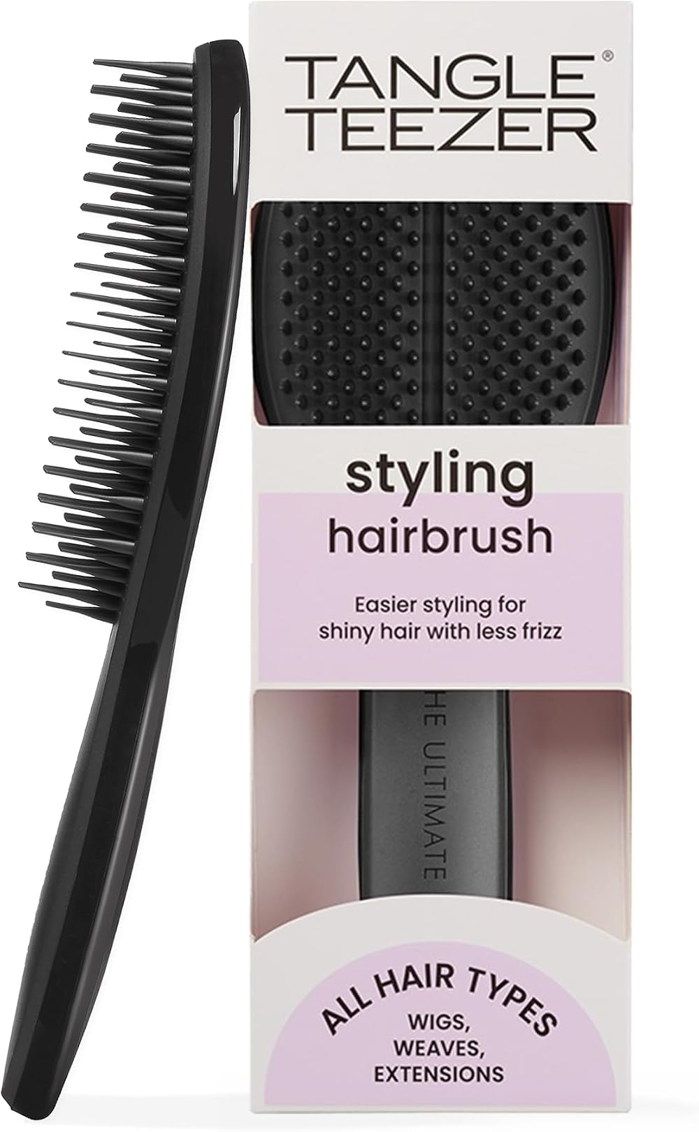 Tangle Teezer The Ultimate Styler Hairbrush Jet Black - Detangles & Blends