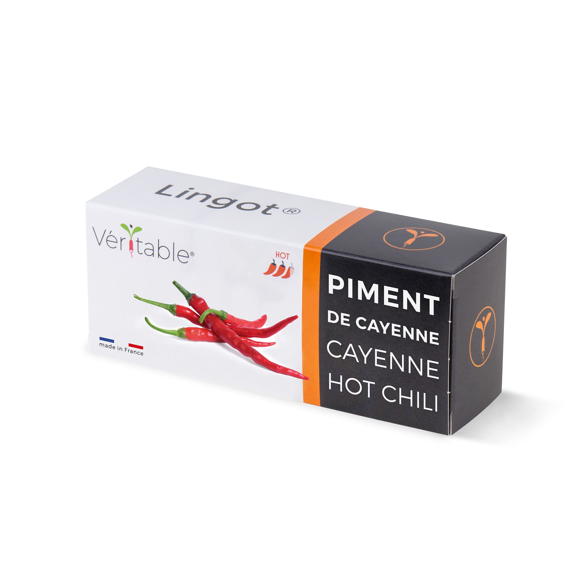 Cayenne Hot Chili Lingot® - compatible with Véritable® and Exky® Indoor Garden - Ready to use refills - Pre-seeded soil