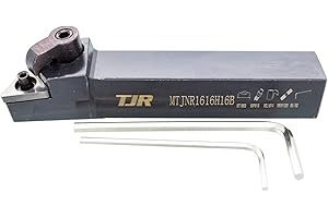 Lathe Toolholder for External Turning MTJNR1616H16B (5/8") for Inserts TNMG1604 (TNMG 331) - Optimized for External Turning - Longitudinal Turning - Face Turning - Profiling - Brand TJR…