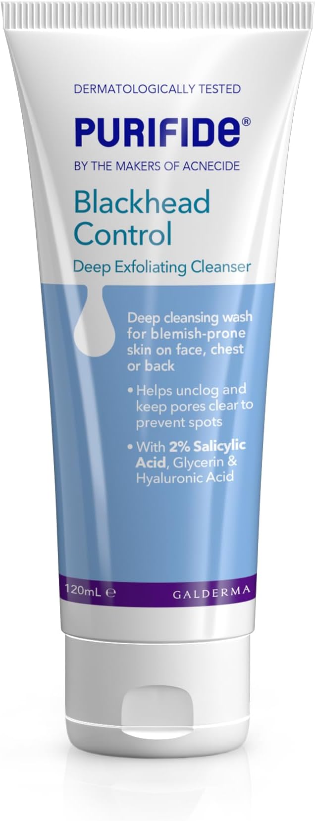 Purifide by Acnecide Blackhead Control Face Wash 120ml 2% Salicylic Acid