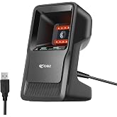 OBZ Barcode Scanner Desktop HandsFree Omnidirectional USB Bar Code Reader | Plug and Play,Adjustable Angle,1D 2D QR Scanner forRetail,Warehouse,Supermarket,Pharmacy,POS,Windows