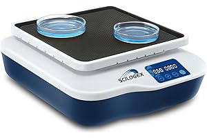 SCILOGEX SCI-O180-S Orbital Shaker – 20mm Orbit – 40 to 200 RPM Lab Shaker with Anti-Slip Platform & Straps – 3Kg Capacity – 
