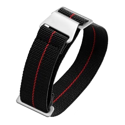 DELIWAY 60s Troops Parachute Elastic Nylon Watch Band Mans Universal High-end Nylon Strap Band 20mm 21mm 22mm