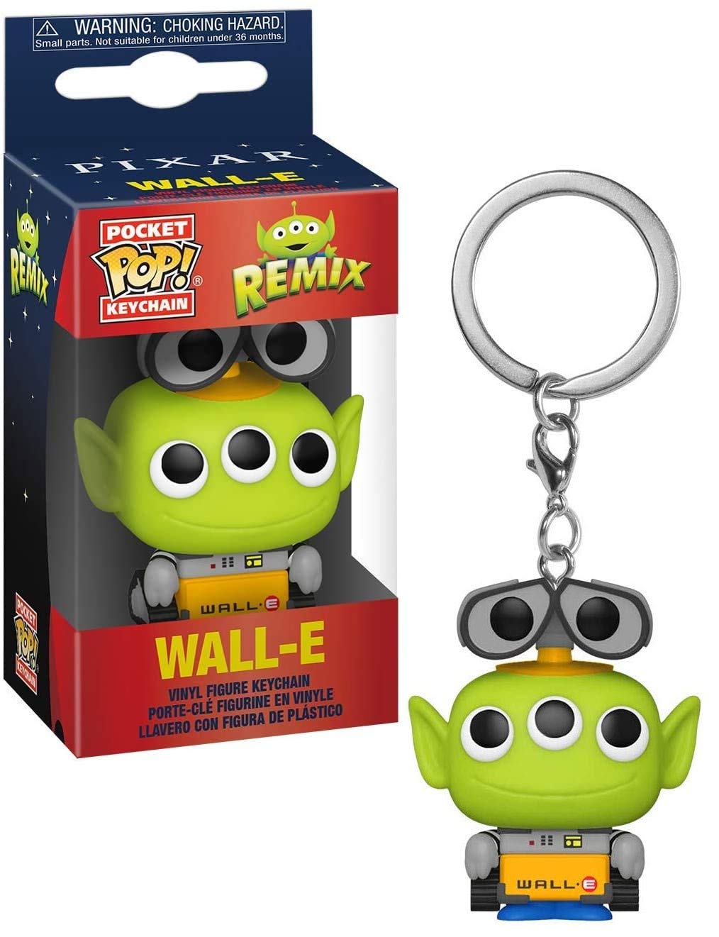 Funko Pop! Keychain: Pixar - Alien As Wall-E Anniversary - Disney Novelty Keyring - Collectable Mini Figure - Stocking Filler - Gift Idea - Official Merchandise - Movies Fans - Backpack Decor
