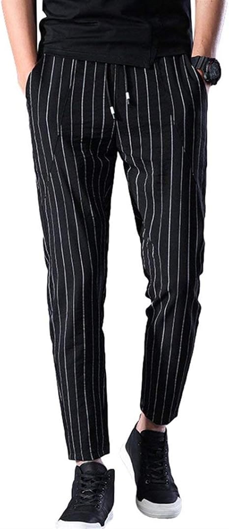 Jungen Hose Baumwolle Streifen - Leichte Sommerhose Mit Elastischer Taille