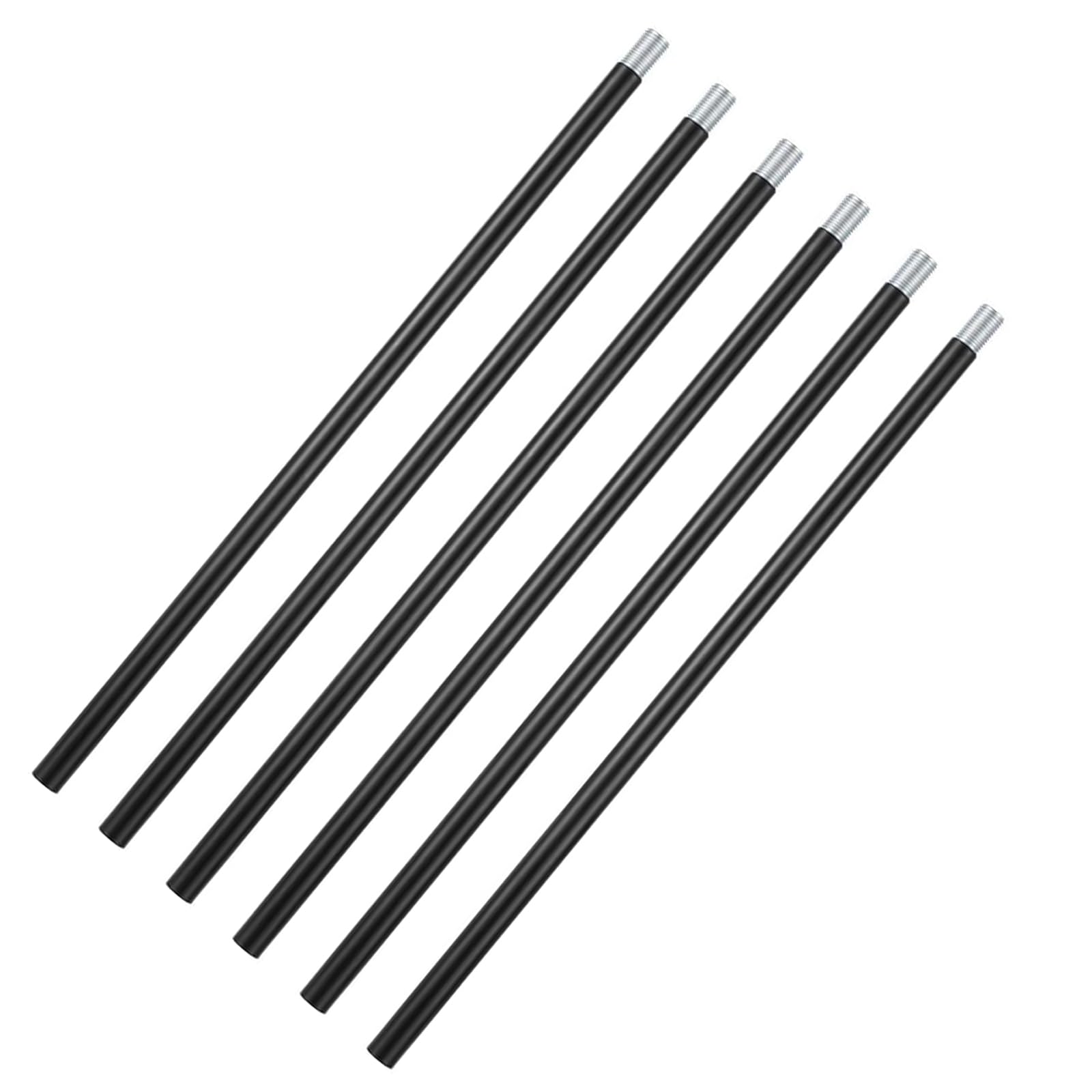Photo 1 of JoyHuaTrade 6 PCS 12 Inch M10 Threaded Extension Rod, Matte Black Extension Rod for Pendant, Island Lighting, Chandeliers, Lighting Fixture Rods Stems, Thread Pitch 1 mm