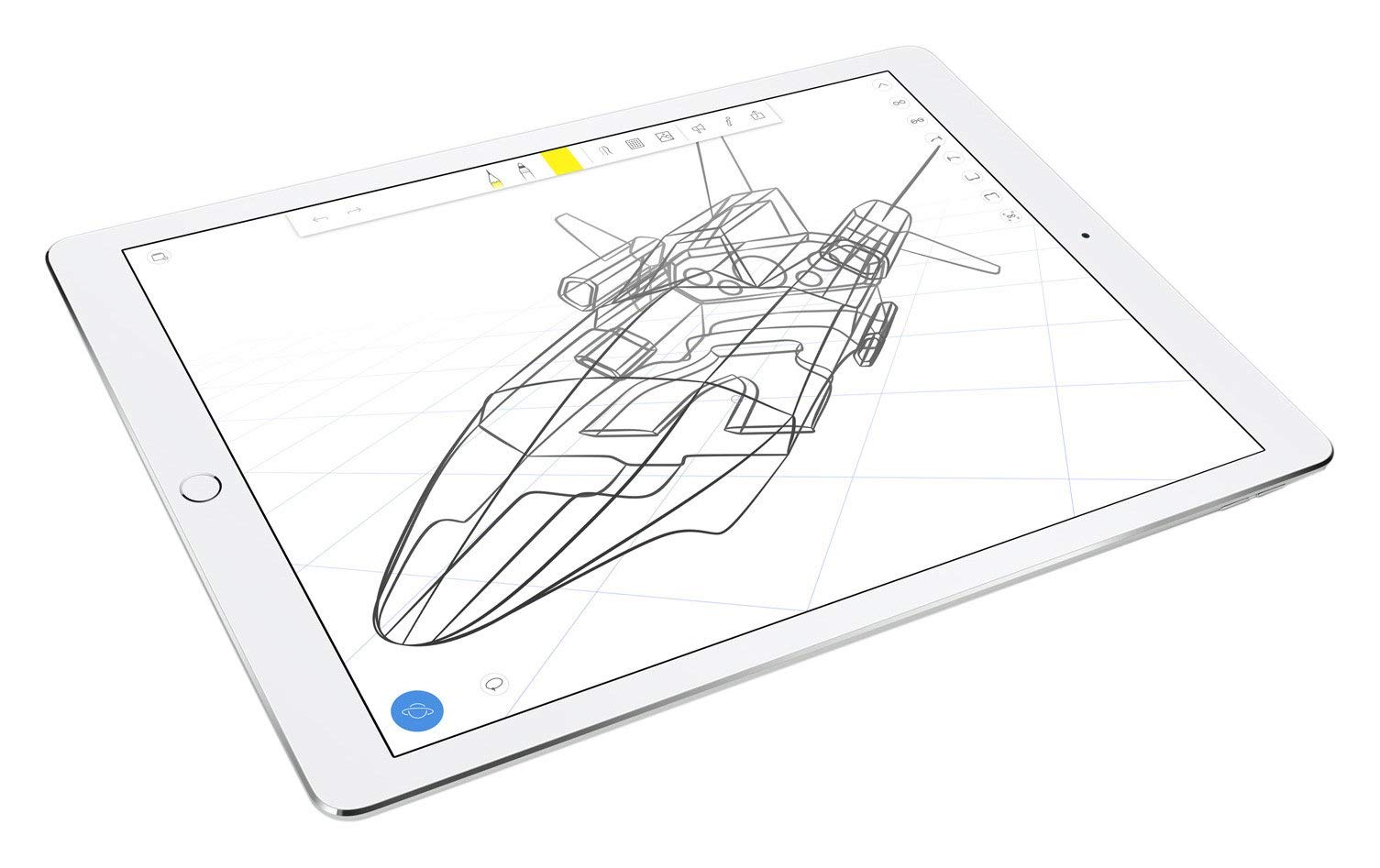 Apple iPad Pro 12.9 (1st Gen) 32GB Wi-Fi - Silver (Renewed)