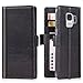 iPulse Journal for Galaxy S9 Italian Full Grain Case Leather Handmade Flip Wallet Case for Samsung Gallaxy S9 - Black